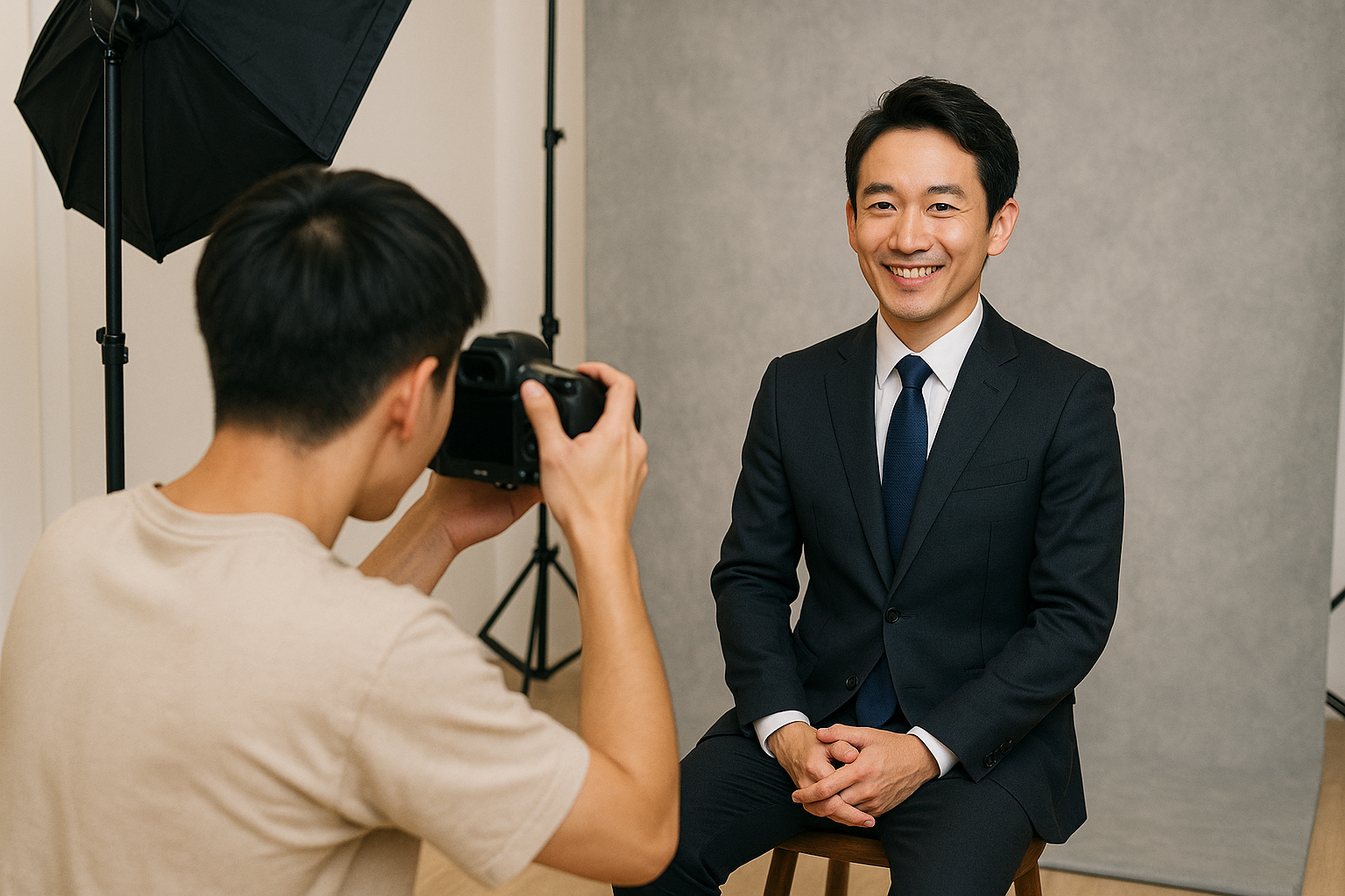 婚活写真 男性 プロフィール写真 撮影事例2