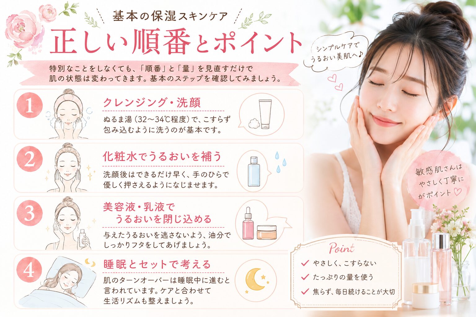 婚活疲れ肌・敏感肌さんのための好印象スキンケア習慣