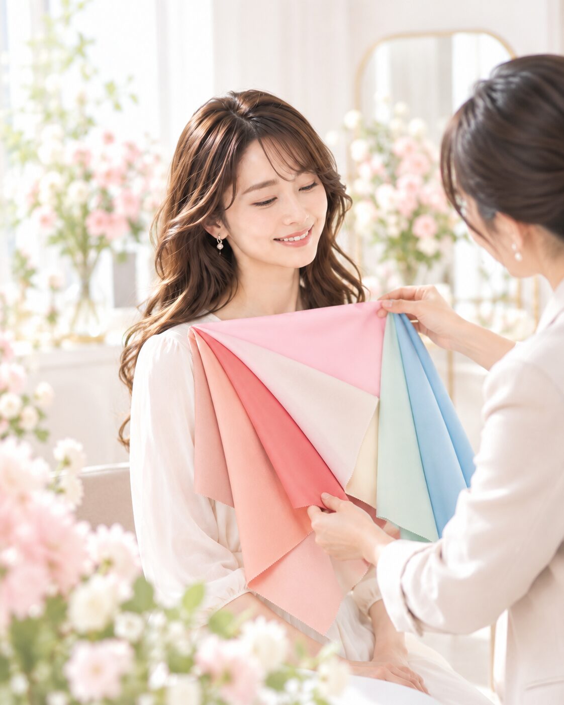 女性のパーソナルカラー診断
