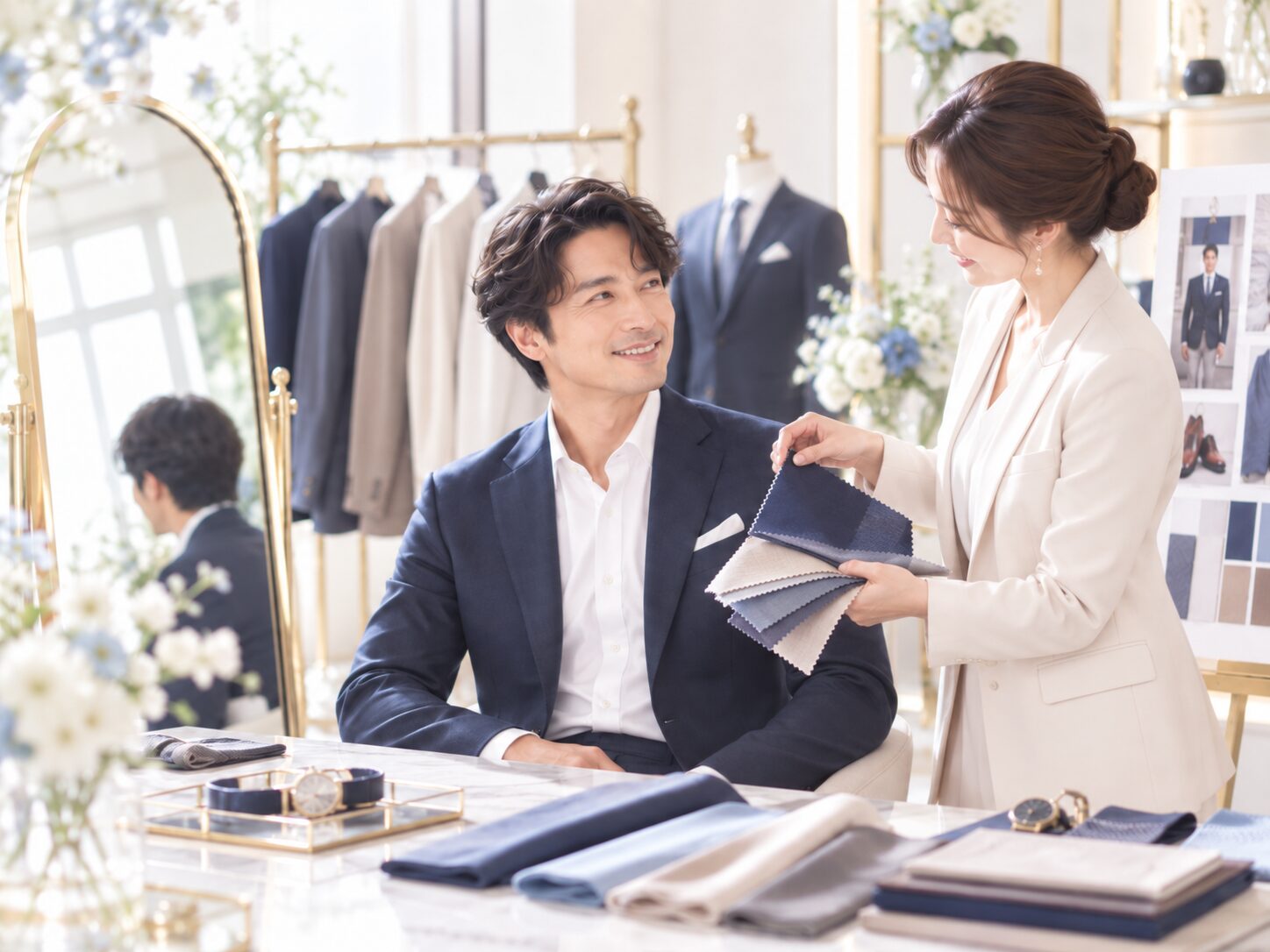 男性向け婚活イメージコンサル スーツ ファッション